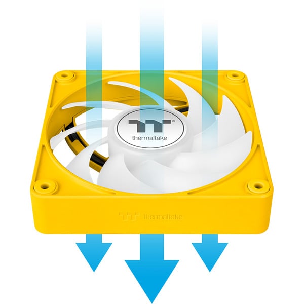 Thermaltake CT120 EX ARGB Sync PC Cooling Fan Bumblebee, Gehäuselüfter - Thermaltake - vue 10