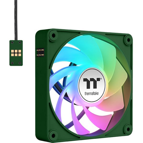Thermaltake CT140 EX Reverse ARGB Sync PC Cooling Fan Racing Green, Gehäuselüfter - Thermaltake - vue 3