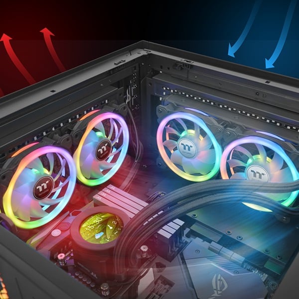Thermaltake SWAFAN 14 RGB 140x140x25, Gehäuselüfter - Thermaltake - vue 6
