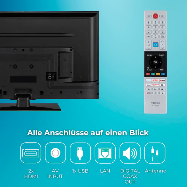 Toshiba 43LV3F63DA, LED-Fernseher - Toshiba - vue 4