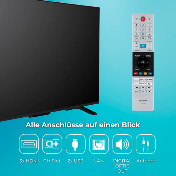 Toshiba 55UV2363DA, LED-Fernseher - Toshiba - vue 5