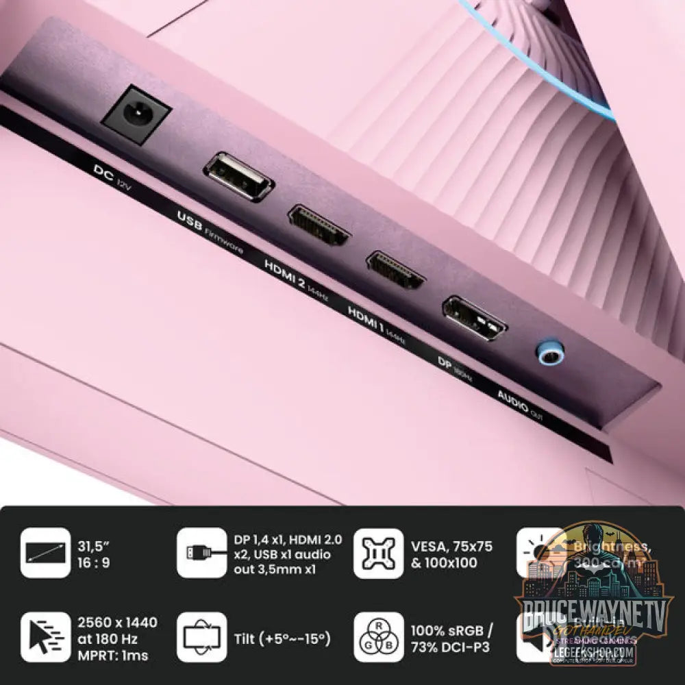 Arozzi Nova 32T2K180 31,5" QHD/WQHD IPS 180 Hz - Arozzi - vue 4