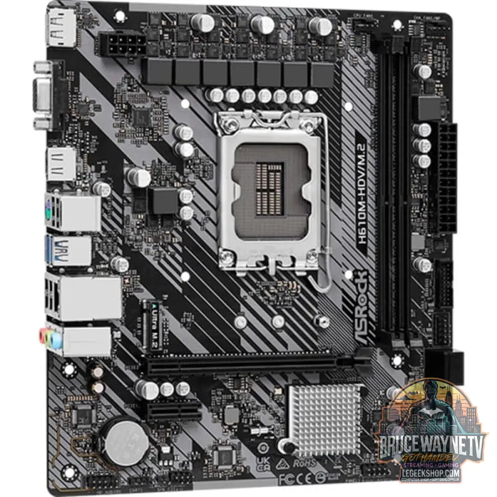 ASRock H610M-HDV/M.2 R2.0, carte mère - ASRock - vue 3