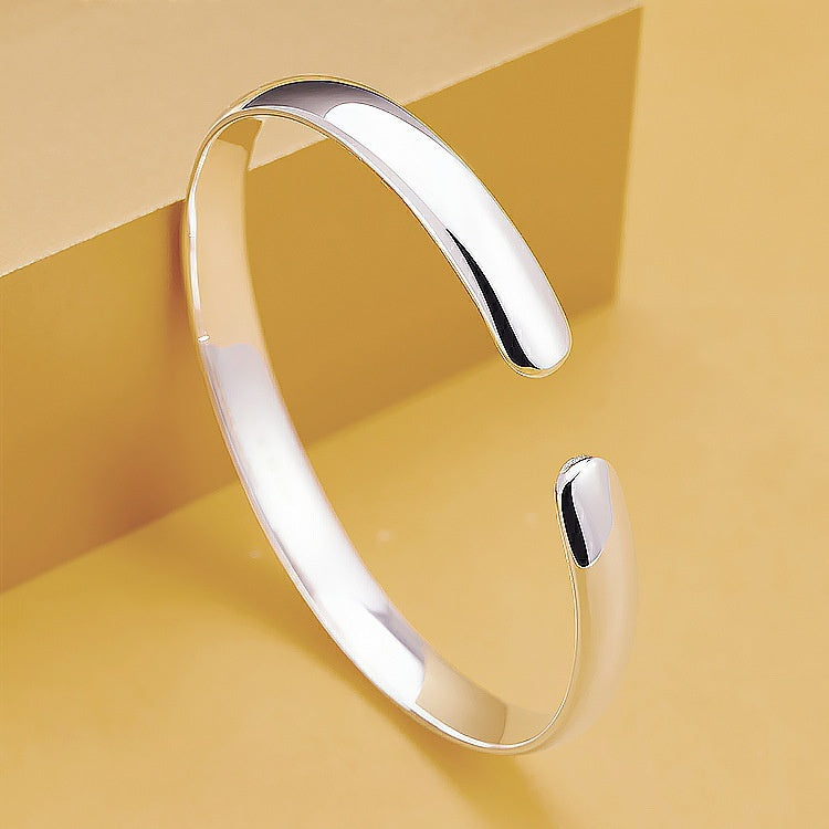 Bracelet Argent 999 Sutra Cœur Brillant Cuivre Plaqué