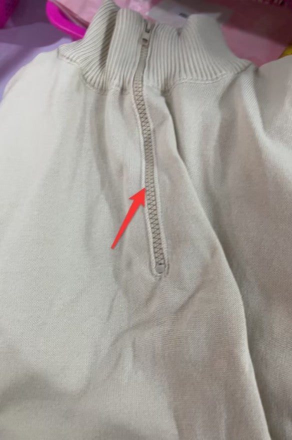 🧶 Pull Homme Col Montant Zip Tricoté Slim Fit 🧶