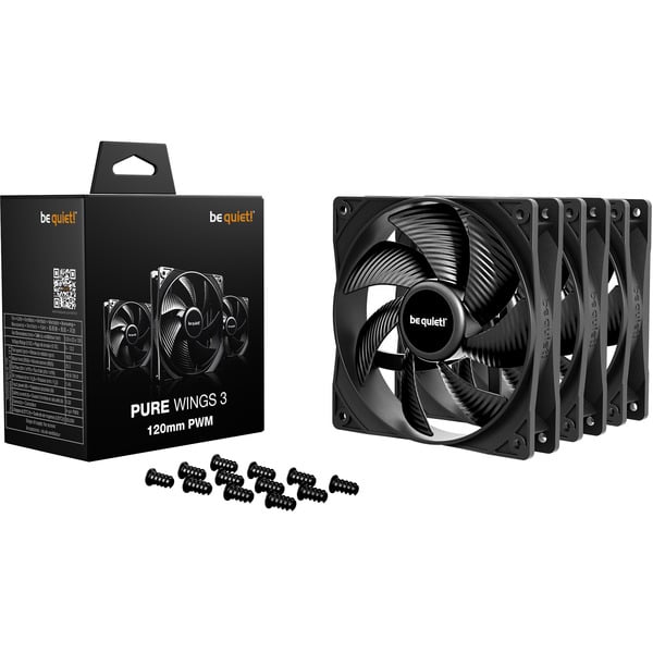 be quiet! Pure Wings 3 120mm PWM 3-Pack, Gehäuselüfter - be quiet!