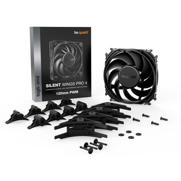 be quiet! Silent Wings Pro 4 PWM 120x120x25, Gehäuselüfter - be quiet! - vue 5