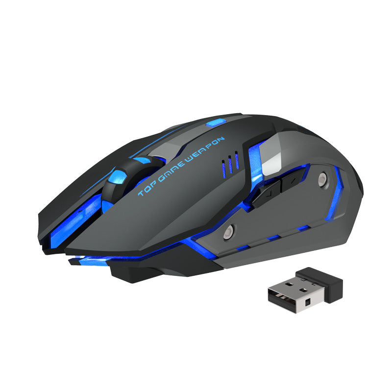 Souris Gaming Sans Fil Rechargeable Silencieuse RGB