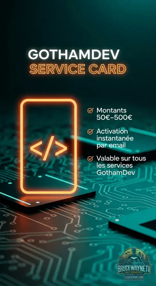 💳 Service Card GothamDev 💳 — ressource FiveM open source sur LeGeekShop