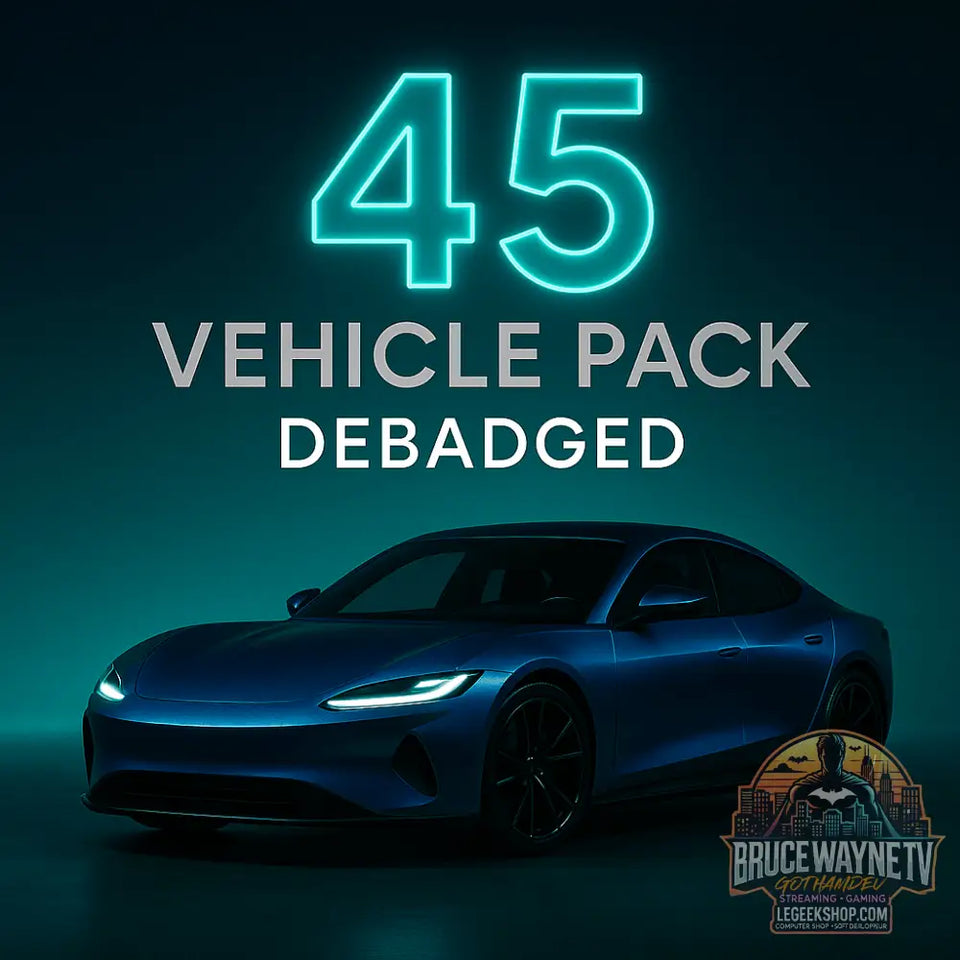 🚗 GothamDev – Debadged Vehicle Pack | 45+ CARS for FiveM 🚗 — ressource FiveM open source sur LeGeekShop — Description complète