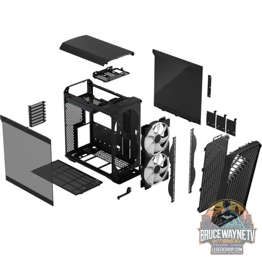 Fractal Design Torrent Compact RGB Black TG Light Tint, Tower-Gehäuse - Fractal Design - vue 13