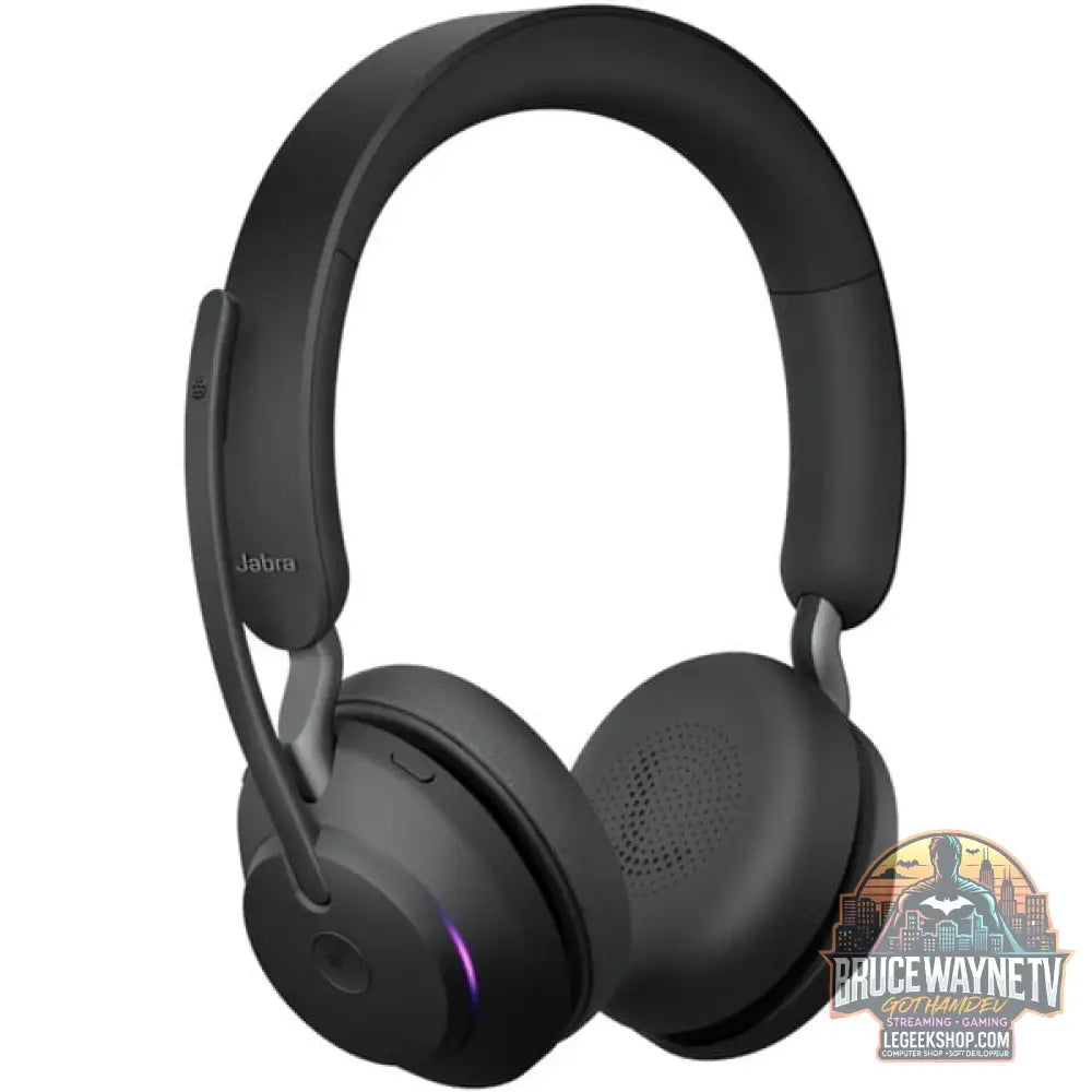 Jabra Evolve2 65, Headset noir, Microsoft Teams, USB-A, station de charge - Jabra - vue 2