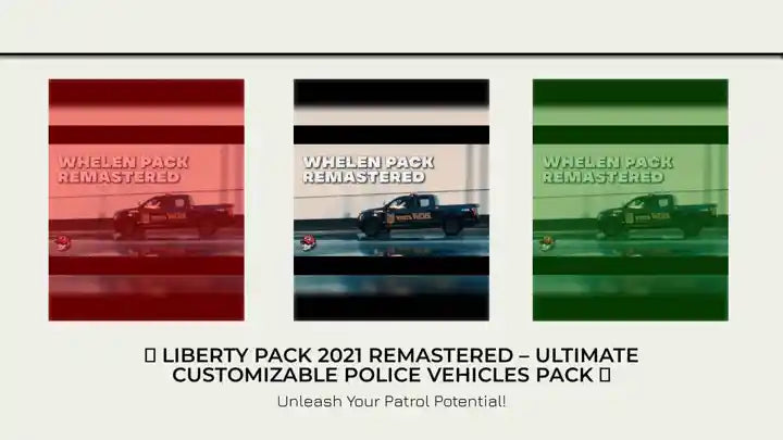 🚓 LIBERTY PACK 2021 REMASTERED &ndash; Ultimate Customizable Police Vehicles Pack 🚓 by@Outfy