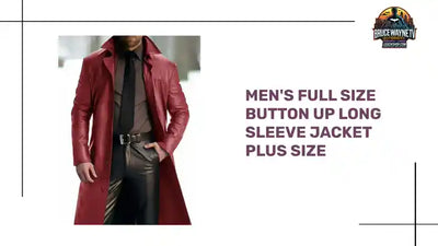 Men&#039;s Full Size Button Up Long Sleeve Jacket Plus Size by@Outfy