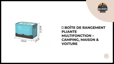 📦 Bo&icirc;te de Rangement Pliante Multifonction &ndash; Camping, Maison &amp; Voiture by@Outfy