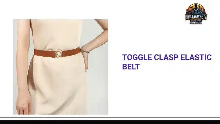 Toggle Clasp Elastic Belt by@Outfy