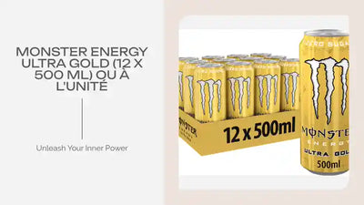 Monster Energy Ultra Gold (12 x 500 ml) ou &agrave; l&#039;unit&eacute; by@Outfy