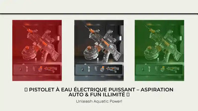 🔫 Pistolet &agrave; Eau &Eacute;lectrique Puissant &ndash; Aspiration Auto &amp; Fun Illimit&eacute; 🔫 by@Outfy
