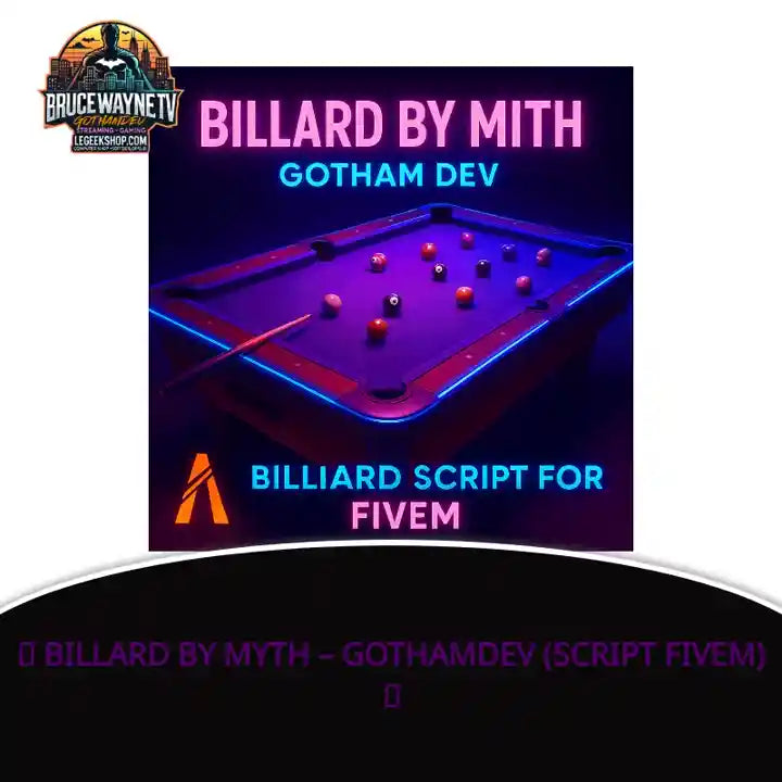 🎱 BILLARD By Myth &ndash; GothamDEV (Script FiveM) 🎱 by@Outfy