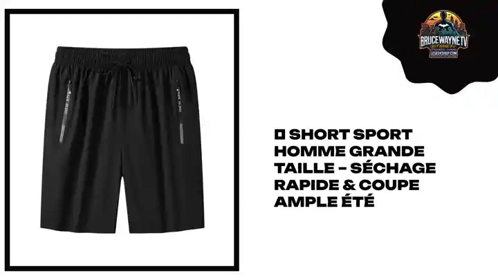 🩳 Short Sport Homme Grande Taille &ndash; S&eacute;chage Rapide &amp; Coupe Ample &Eacute;t&eacute; by@Outfy