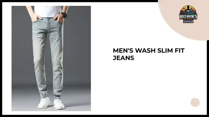 Men&#039;s Wash Slim Fit Jeans by@Outfy