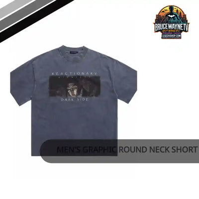 Men&#039;s Graphic Round Neck Short Sleeve T-Shirt by@Outfy
