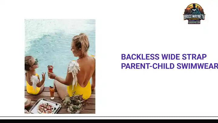 Backless Wide Strap Parent-Child Swimwear by@Outfy