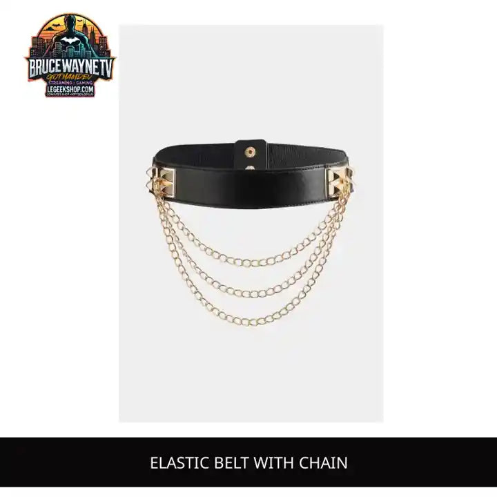 Elastic Belt with Chain by@Outfy